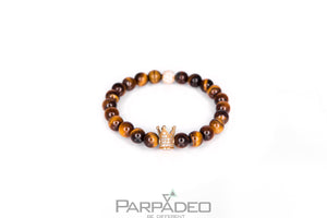 Tiger Crown Bracelet. Designed and handmade is Israel by Martin Greenberg - Parpadeo.