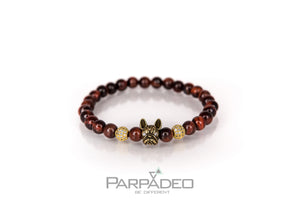 Brown Frenchie Bracelet. Designed and handmade in Israel. PARPADEO. By Martin Greenberg
