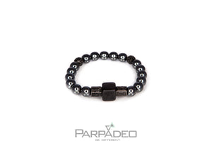 Black Cube Bracelet. Designed and handmade is Israel by Martin Greenberg. Parpadeo