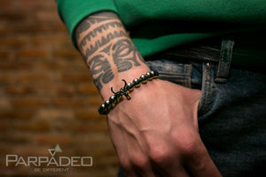 Buffalo Bracelet - designed and handmade by Martin Greenberg - Parpadeo. Israel.