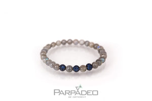 Labradorite Trinity Bracelet/ Designed and handmade in Israel by Martin Greenberg - Parpadeo