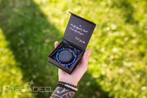 Lapis Shield Bracelet. Designed and handmade in Israel by Martin Greenberg. Parpadeo