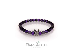 Purple Frenchie Bracelet. Designed and handmade in Israel. PARPADEO. By Martin Greenberg