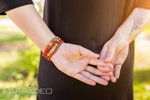 Red Philosopher's Bracelet - Designed and hanmade by Martin Greenberg in Israel - PARPADEO