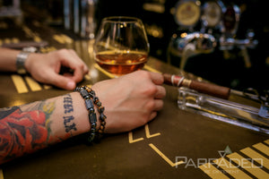 Tiger Caesar Bracelet. Designed and handmade in Israel by Martin Greenberg - Parpadeo.