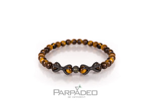 Tiger Caesar Bracelet. Designed and handmade in Israel by Martin Greenberg - Parpadeo.