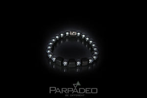 Outstanding desig of Black Tricube Bracelet. Handmade by Parpadeo - Israel. Martin Greenberg