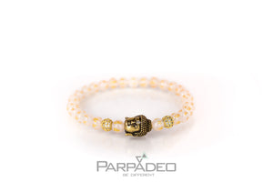 White Philosopher Bracelet - Designed and hanmade by Martin Greenberg in Israel - Parpadeo